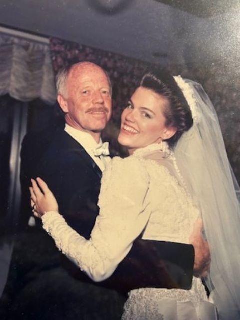 Tara & Dad on her wedding day